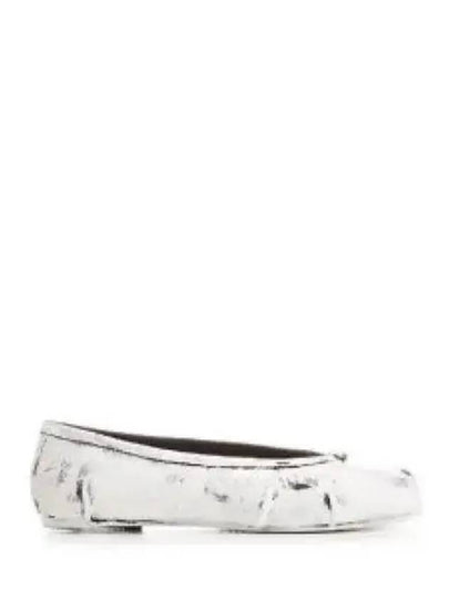 Tabi Leather Ballerina Flat Shoes White - MAISON MARGIELA - BALAAN 2