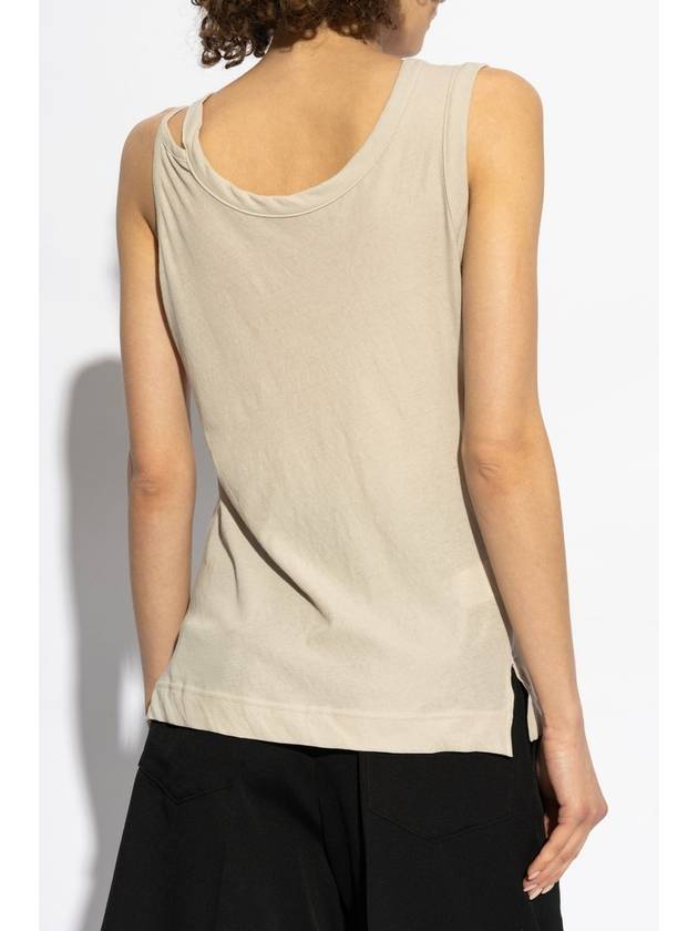 Yohji Yamamoto Tank Top, Women's, Beige - YOHJI YAMAMOTO - BALAAN 4