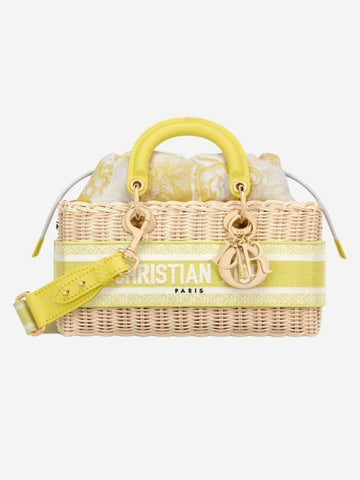 Dioriviera Lady D'Joy Jacquard Tote Bag Natural Lemon - DIOR - BALAAN 1