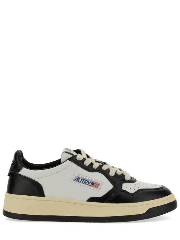 Medalist Leather Low Top Sneakers White Black - AUTRY - BALAAN 2