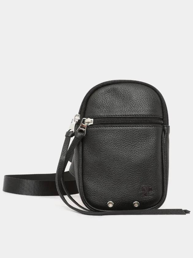 Canvas Leather Cross Bag Black - COURREGES - BALAAN 3