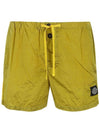 Wappen Patch Nylon Metal Swim Shorts Yellow - STONE ISLAND - BALAAN 1