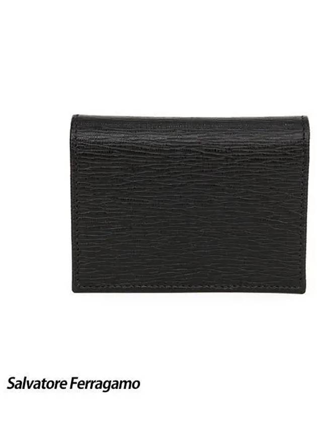 Revival Bifold Card Wallet Black - SALVATORE FERRAGAMO - BALAAN 4