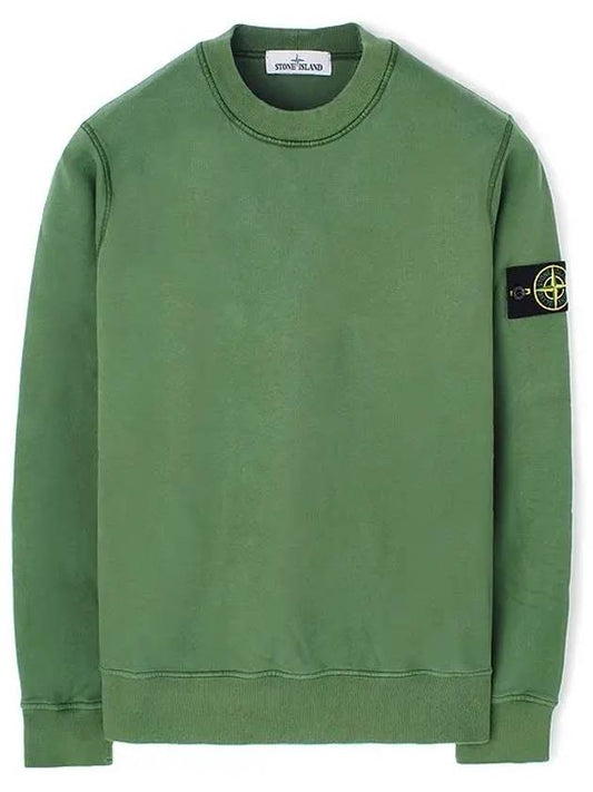 Wappen Patch Crew Neck Sweatshirt Green - STONE ISLAND - BALAAN 2