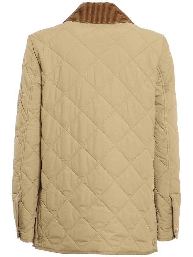 Diamond Quilted Thermoregulated Barn Jacket Honey - BURBERRY - BALAAN 3