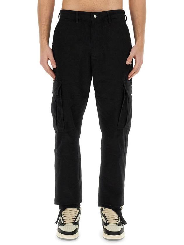 Straight Pants CMCF014S24FAB001 1001 BLACK - MARCELO BURLON - BALAAN 2