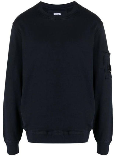 Cotton Fleece Sweatshirt Navy - CP COMPANY - BALAAN 1