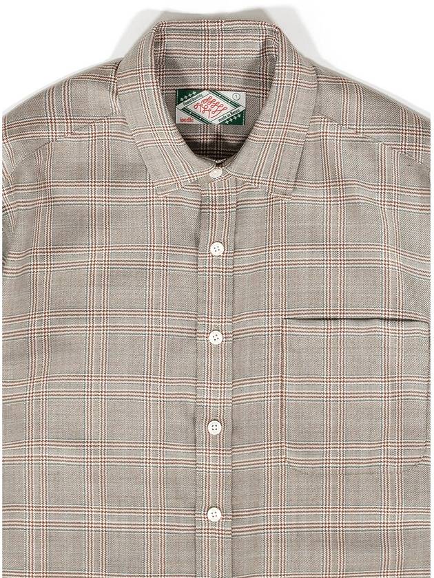 Men's Wool Shirt Brown I1WS02BR - IOEDLE - BALAAN 5