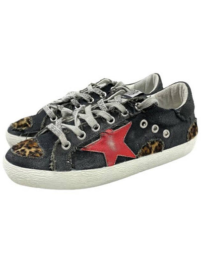 Superstar Canvas Low Top Sneakers Black - GOLDEN GOOSE - BALAAN 2