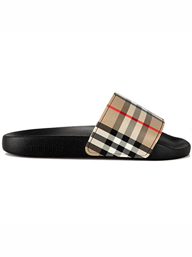 Vintage Check Slippers Beige Black - BURBERRY - BALAAN 2