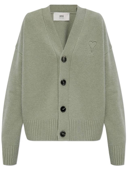 De Coeur Knit Cardigan Green - AMI - BALAAN 2