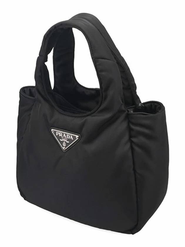 Small Padded Re-Nylon Tote Bag Nero - PRADA - BALAAN 3