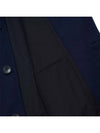 Men's Three Button Single Wool Coat Navy FCO307 WV0016 430 - AMI - 6