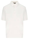 Men's Cotton Short Sleeve PK Shirt White - LORO PIANA - BALAAN 1