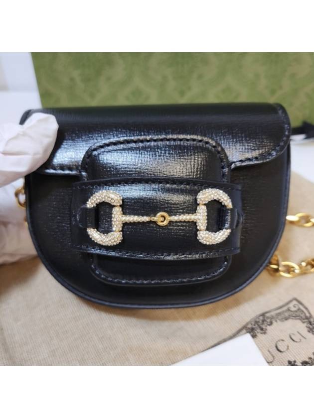 Horsebit 1955 Round Belt Bag Black - GUCCI - BALAAN 5