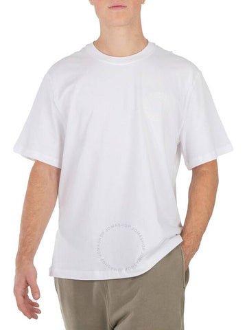 Michael Kors Men's White Logo Cotton T-Shirt, Size Medium - MICHAEL KORS - BALAAN 1