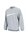 Logo Club Fleece Winterized Crew Neck Sweatshirt Grey - NIKE - BALAAN 1