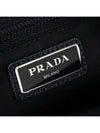 Re-Nylon And Saffiano Leather Belt Bag Black - PRADA - BALAAN 9