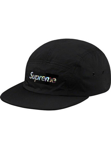 Holographic Logo Camp Cap Black - SUPREME - BALAAN 1