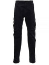 Stretch Sateen Ergonomic Lens Cargo Straight Pants Nightshade - CP COMPANY - BALAAN 2