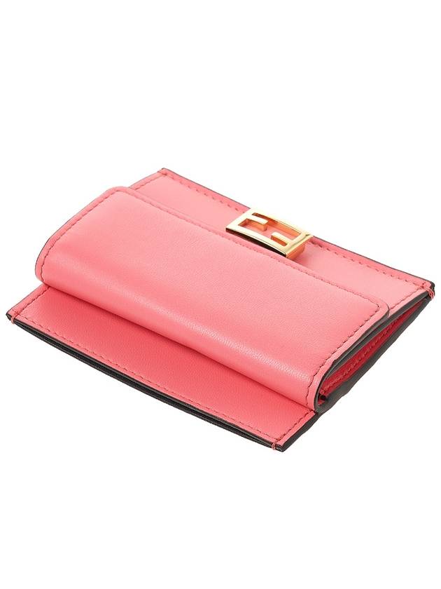 FF Baguette Flap Card Wallet Rosa - FENDI - BALAAN 5