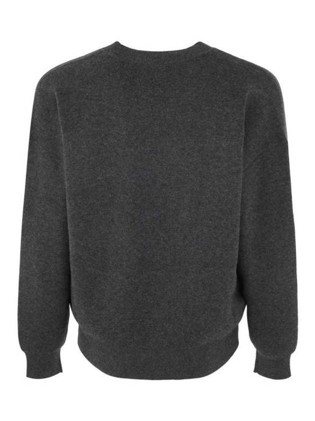 Ateley Logo Cotton Sweatshirt Dark Grey - ISABEL MARANT - BALAAN 3