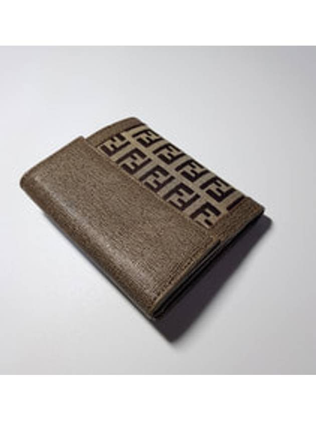 Women s 8M0188 FF logo jacquard half wallet - FENDI - BALAAN 3