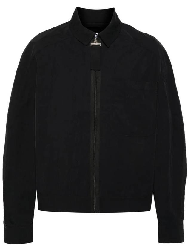 Linu Embossed Logo Zip-up Jacket Black - JACQUEMUS - BALAAN 1