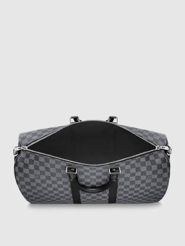 Keepall 45 Bandouliere Damier Canvas Duffel Bag Grey - LOUIS VUITTON - BALAAN 5