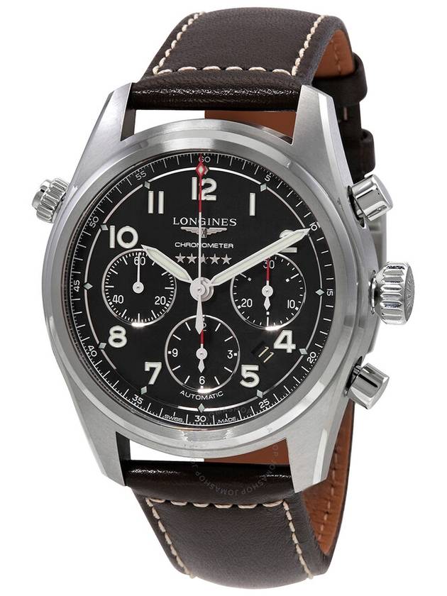 Longines Spirit Chronograph Automatic Black Dial Men's Watch L3.820.4.53.0 - LONGINES - BALAAN 1