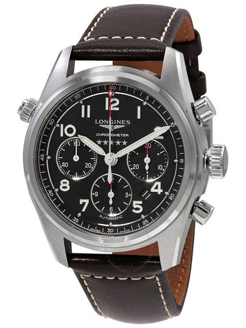 Longines Spirit Chronograph Automatic Black Dial Men's Watch L3.820.4.53.0 - LONGINES - BALAAN 1