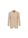 Women's La Veste D'homme Boxy Blazer Jacket Beige - JACQUEMUS - BALAAN 2