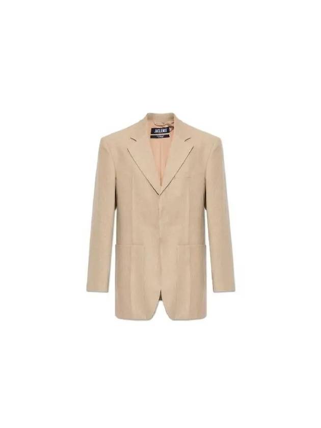 Women's La Veste D'homme Boxy Blazer Jacket Beige - JACQUEMUS - BALAAN 2