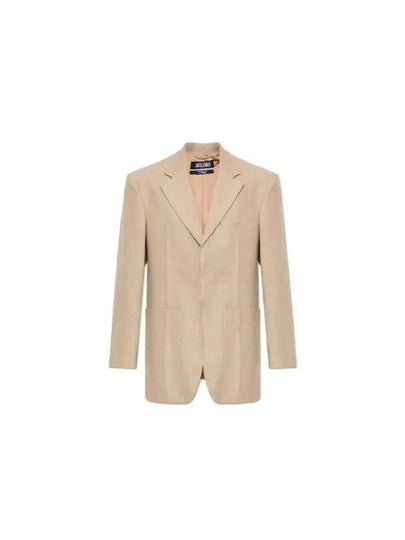 Women's La Veste D'homme Boxy Blazer Jacket Beige - JACQUEMUS - BALAAN 2