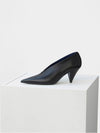 Women's V Neck Soft Pumps Heel Black - CELINE - BALAAN 6