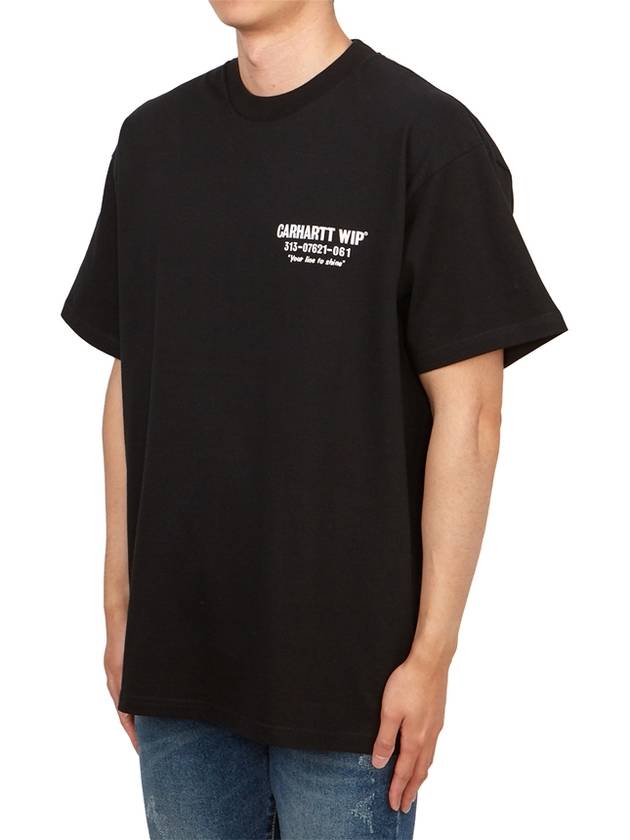 Less Trouble Short Sleeve T-Shirt Black - CARHARTT WIP - BALAAN 4