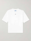 logo cotton jersey t-shirt OMAA120C99JER0050110 B0080990011 - OFF WHITE - BALAAN 1