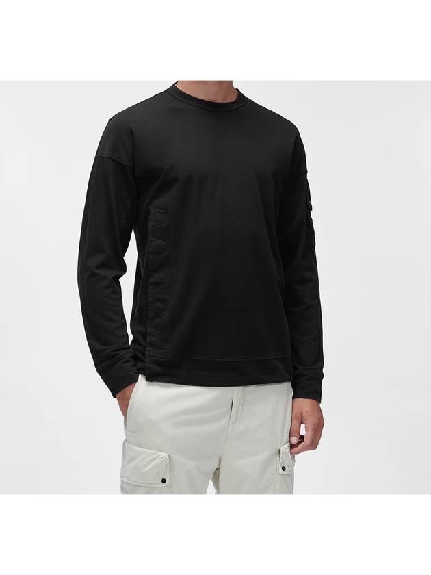 Lens Wappen Sweatshirt Black - CP COMPANY - BALAAN 3