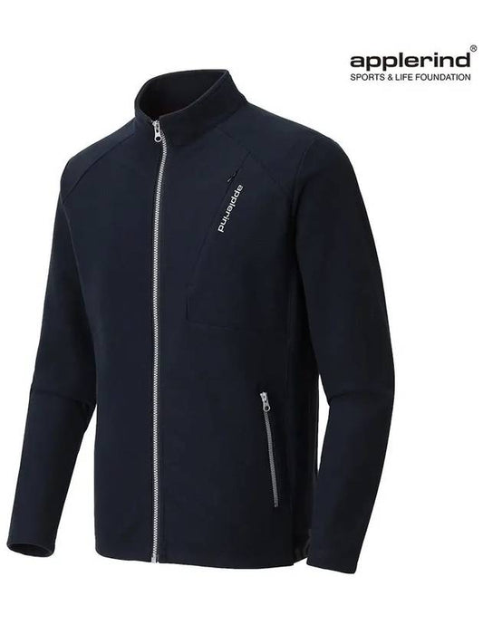 Men s 3 layer full zip up brushed golf windbreaker AJWMJK01 - APPLERIND - BALAAN 1