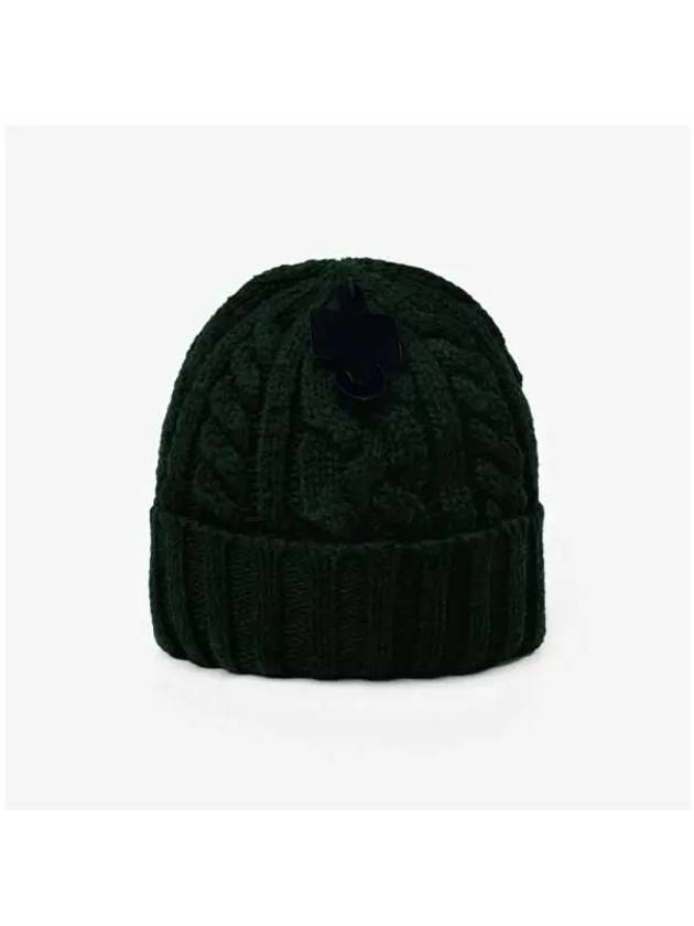 PC1035 356 Solid Flag Bear Cable Knit Beanie - POLO RALPH LAUREN - BALAAN 4