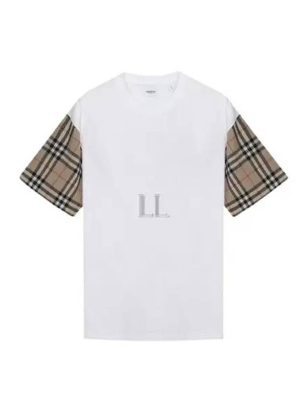 Vintage Check Sleeve Short Sleeve T-Shirt White - BURBERRY - BALAAN 2