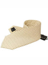 Polka Dot Motif Necktie Ivory - DOLCE&GABBANA - BALAAN 4