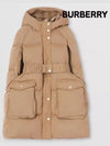 Kids Hooded Puffer Cape Padding Warm Walnut 8044757 8Y 10Y - BURBERRY - BALAAN 2