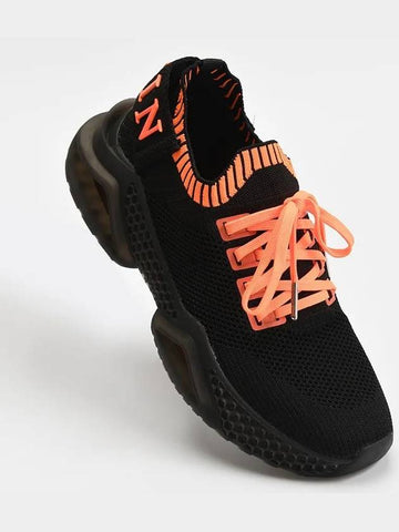 USC0098 Supercharged Runner Sneakers Black Orange - PHILIPP PLEIN - BALAAN 1