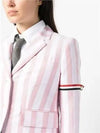 High Armhole RWB Arm Banding Striped Jacket Pink - THOM BROWNE - BALAAN 6