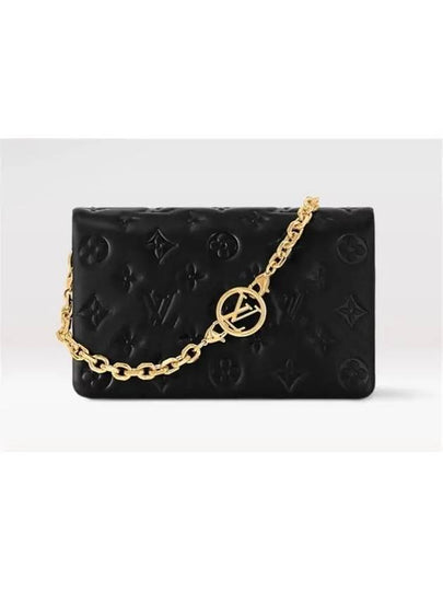 Pochette Coussin Monogram Leather Shoulder Bag Black - LOUIS VUITTON - BALAAN 2