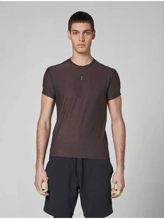 Crew Neck Short Sleeve T-shirt Charcoal - ATHPLATFORM - BALAAN 2