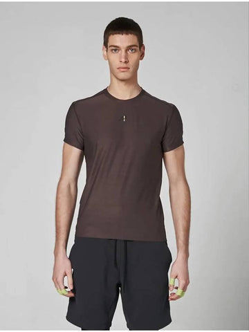 Crew Neck Short Sleeve T-shirt Charcoal - ATHPLATFORM - BALAAN 1