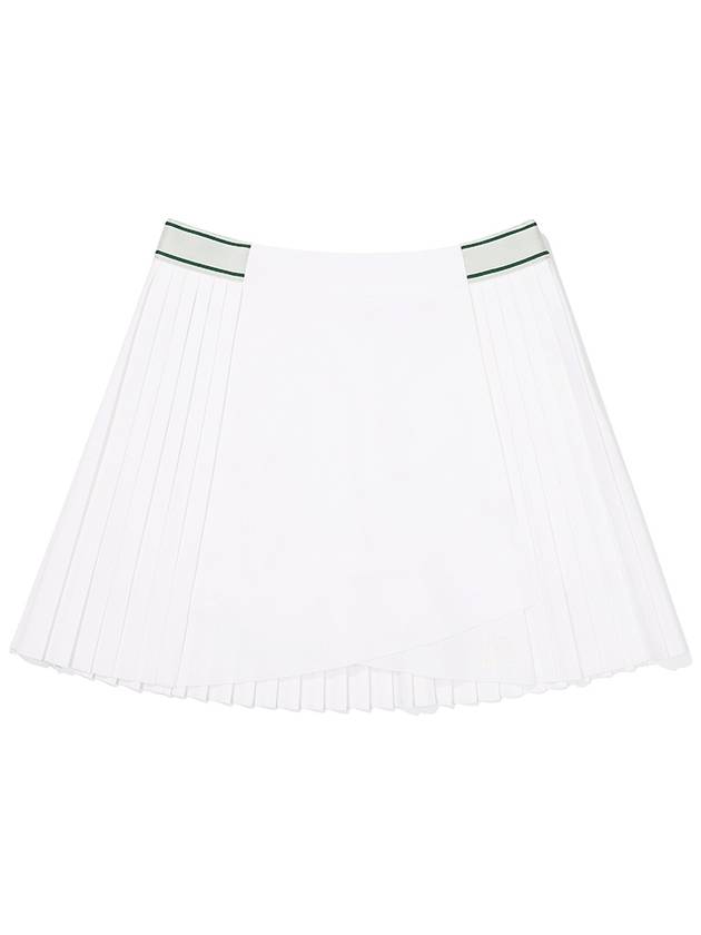 Side pleated skirt WHITE WOMAN - MALBON GOLF - BALAAN 1