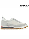 Fine Kid Suede Tech Runner White - THOM BROWNE - BALAAN 2